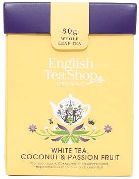 Čaj English Tea Shop Papier škatuľka Biely čaj, kokos, passion Fruit, 80 gramov, sypaný čaj ...