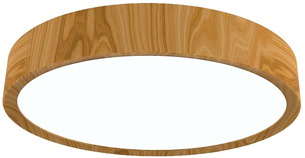 Ceiling light Eurakles LED 18 W 1350 lm 4000 K, wood imitation .