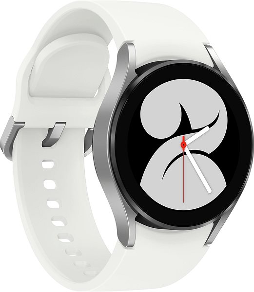 Smart hodinky Samsung Galaxy Watch 4 40 mm LTE strieborné – EÚ distribúcia Bočný pohľad