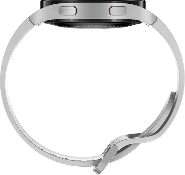 Smart hodinky Samsung Galaxy Watch 4 44 mm strieborné – EÚ distribúcia Bočný pohľad