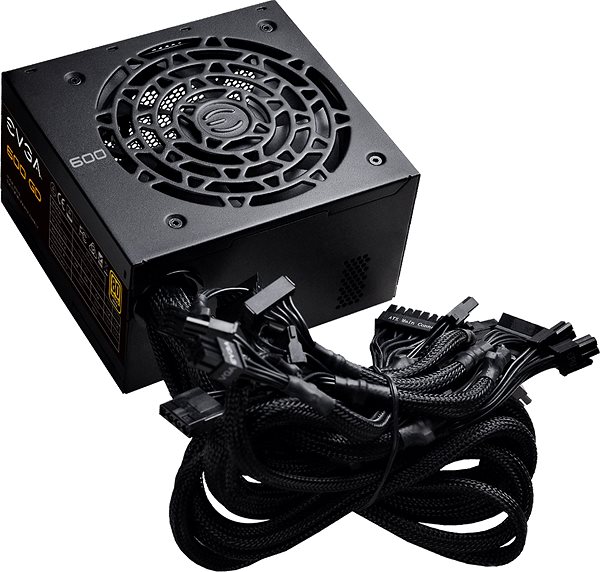 PC Power Supply EVGA 600 GD Lateral view