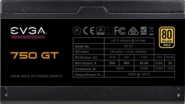 PC tápegység EVGA SuperNOVA 750 GT Képernyő