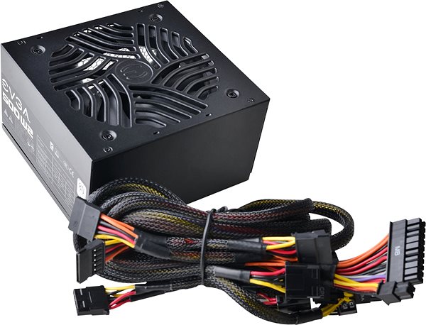 PC Power Supply EVGA 500 W2 Lateral view