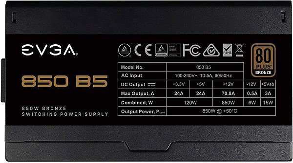 PC Power Supply EVGA 850 B5 Screen