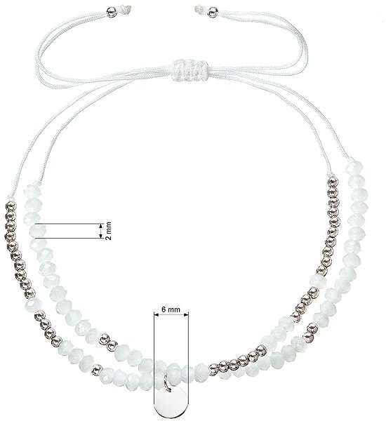 EVOLUTION GROUP 13038.1 white bracelet AG (AG 925/1000; 1g).
