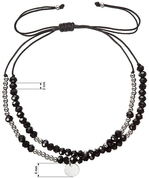 EVOLUTION GROUP 13038.3 black silver bracelet (AG 925/1000; 1g).