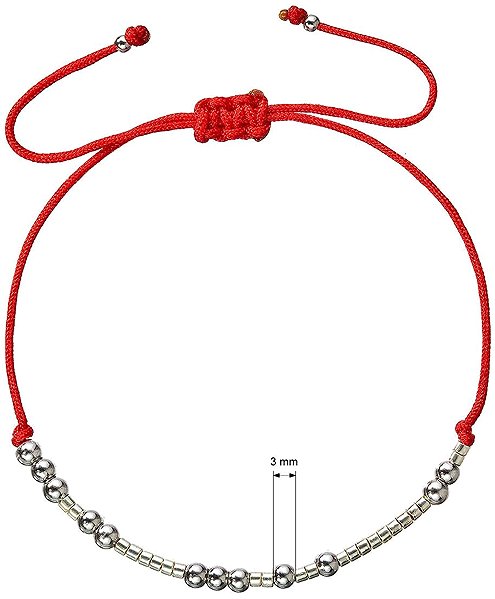 EVOLUTION GROUP 13039.3 red bracelet AG (AG 925/1000; 0.5g).