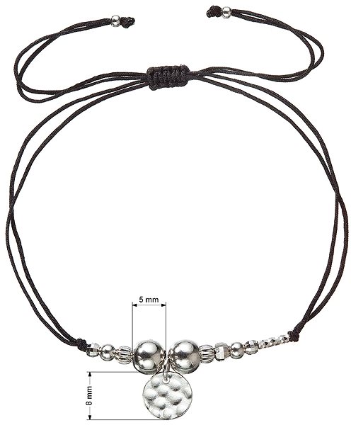 EVOLUTION GROUP 13040.3 Black AG Bracelet (AG 925/1000; 1g) .