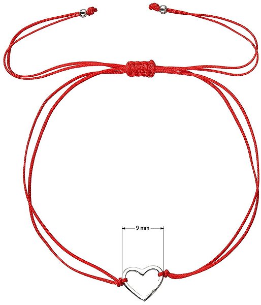 EVOLUTION GROUP 13042.3 red bracelet AG (AG 925/1000; 0.3g).