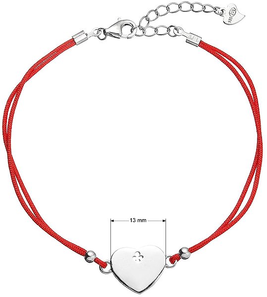 EVOLUTION GROUP 13049.3 red bracelet AG (AG 925/1000; 1g) .