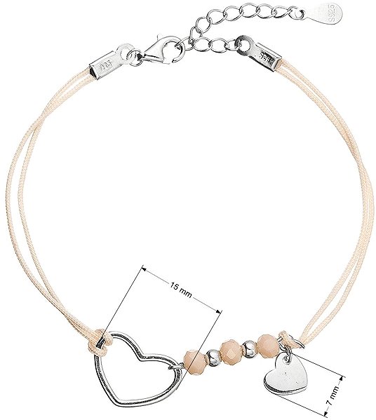 EVOLUTION GROUP 13053.3 lt. orange bracelet AG (AG 925/1000; 1g).