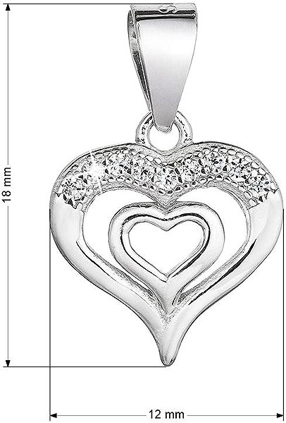 EVOLUTION GROUP 14011.1 crystal zircon AG pendant (AG 925/1000; 0.8g).