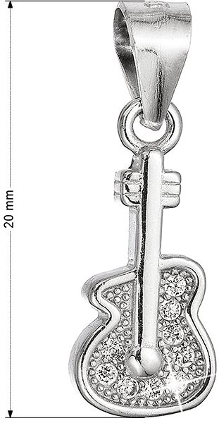 EVOLUTION GROUP 14036.1 crystal zircon AG pendant (AG 925/1000; 1g).