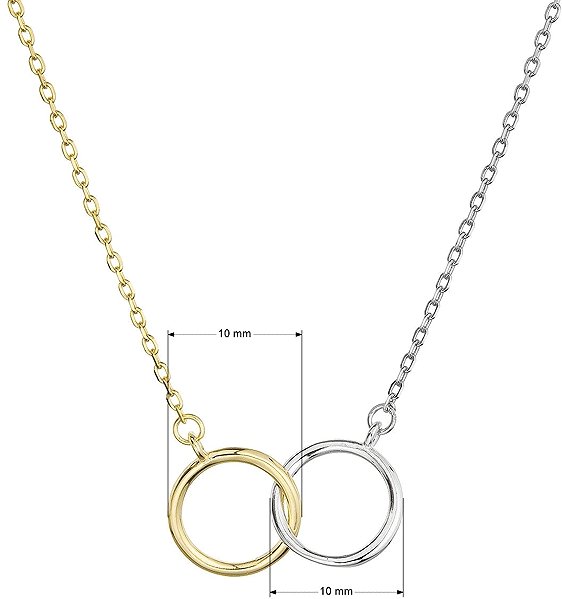 EVOLUTION GROUP 62010 AG AU+RH plating necklace (AG 925/1000; 1.7g).