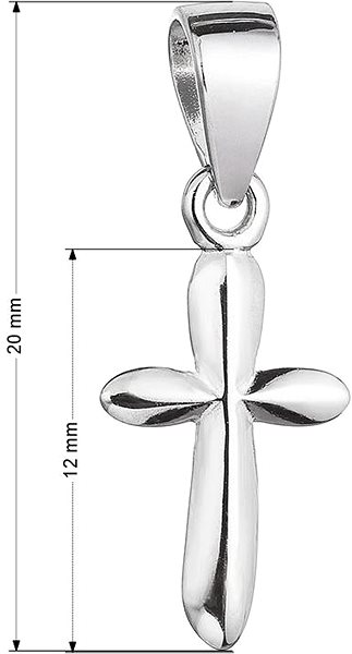 EVOLUTION GROUP 64001 AG cross pendant (AG 925/1000; 0.5g).