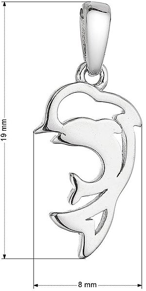 EVOLUTION GROUP 64007 AG dolphin pendant (AG 925/1000; 0.6g).