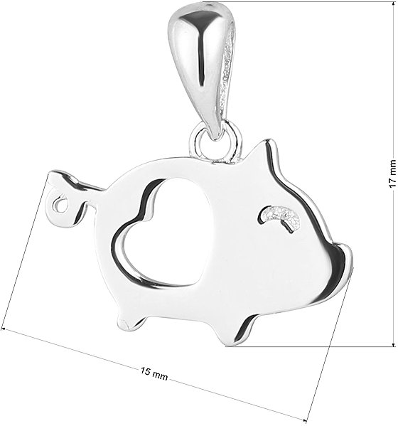 EVOLUTION GROUP 64022 AG piggy pendant (AG 925/1000; 1g).