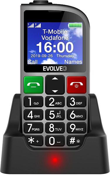 Mobile Phone EVOLVEO EasyPhone FM, Silver ...