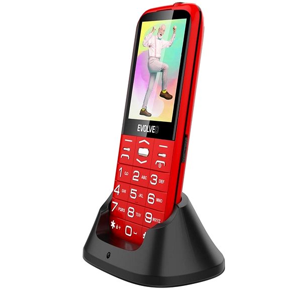Mobiltelefon EVOLVEO EasyPhone XO, piros ...