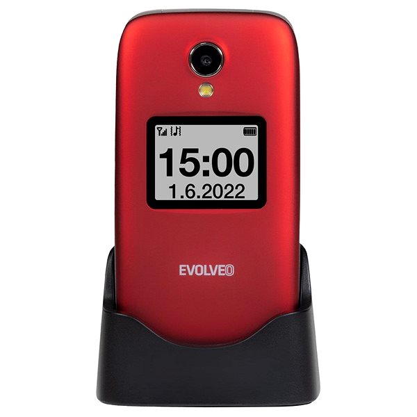 Mobiltelefon EVOLVEO EasyPhone FS, piros ...