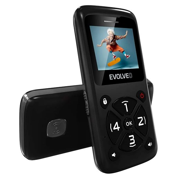 Mobiltelefon EVOLVEO EasyPhone ID fekete ...