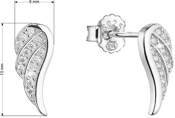 EVOLUTION GROUP 11440.1 zircon ag earrings (AG 925/1000; 1g).