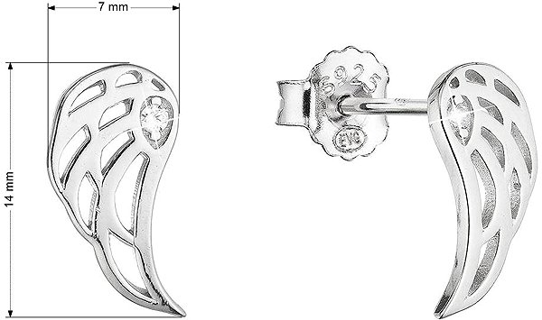 EVOLUTION GROUP 11456.1 zircon ag earrings (AG 925/1000; 1g).