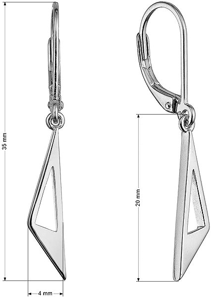 EVOLUTION GROUP 61023 ag earrings (AG 925/1000; 2g).