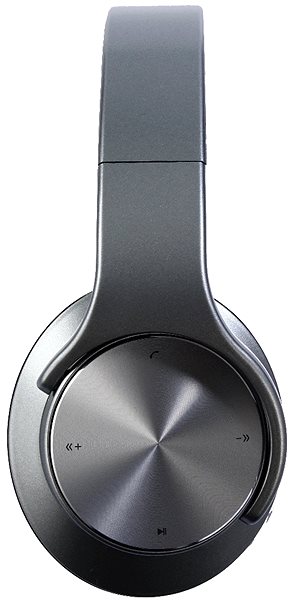 Wireless Headphones EVOLVEO SupremeSound E9 silver/white Lateral view