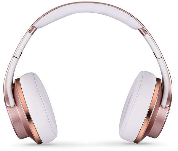 Wireless Headphones EVOLVEO SupremeSound E9 pink/white Screen