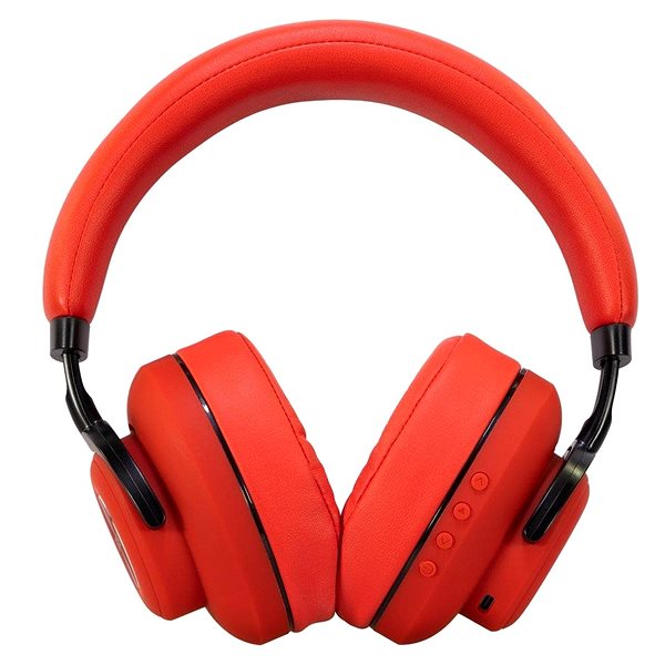 Wireless Headphones EVOLVEO SupremeSound 4ANC, Red Screen