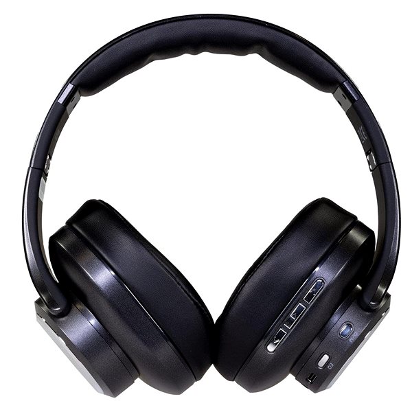 Vezeték nélküli fül-/fejhallgató EVOLVEO SupremeSound 8EQ 2in1 hangszóróval, fekete Képernyő