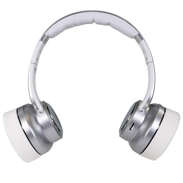 Vezeték nélküli fül-/fejhallgató EVOLVEO SupremeSound 8EQ 2in1 hangszóróval, ezüst ...