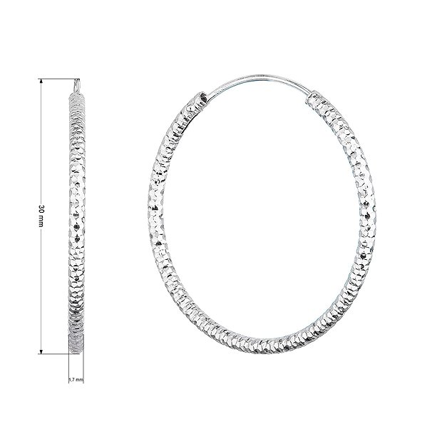 EVOLUTION GROUP 61006 AG hoop earrings (AG 925/1000; 2g).