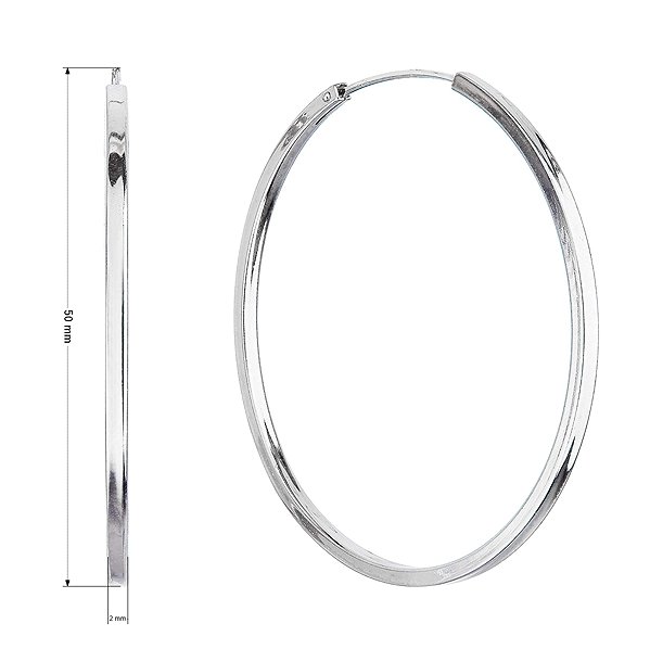 EVOLUTION GROUP 61009 AG hoop earrings (AG 925/1000; 5g).