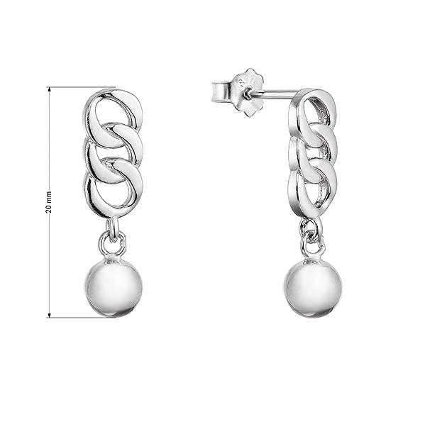 EVOLUTION GROUP 61027 ag earrings (AG 925/1000; 1.8g).