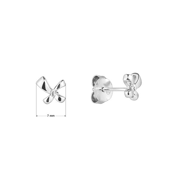 EVOLUTION GROUP 61043 silver bow earrings (AG 925/1000; 1.2g).