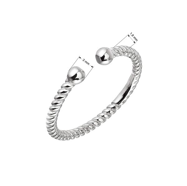 EVOLUTION GROUP 65003 AG ring size uni (Ag 925/1000; 1.5 g).