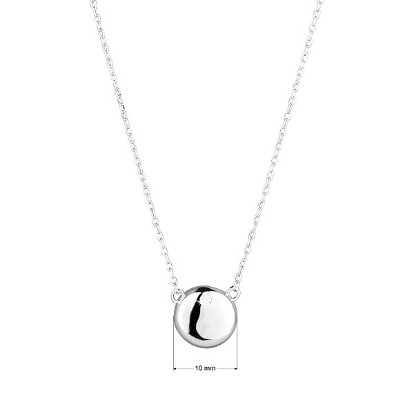 EVOLUTION GROUP 12116.1 Crystal Zircon AG Necklace (AG 925/1000; 2g).
