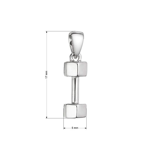 EVOLUTION GROUP 64010 AG dumbbell pendant (AG 925/1000; 1.5 g).