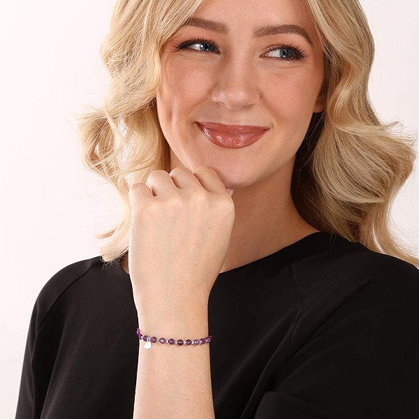 EVOLUTION GROUP 13059.3 Amethyst Silver Bracelet (AG 925/1000; 1g).