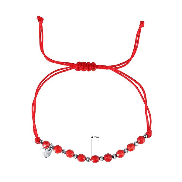 EVOLUTION GROUP 13059.3 Coral (Red) Bracelet AG (AG 925/1000; 1 g).