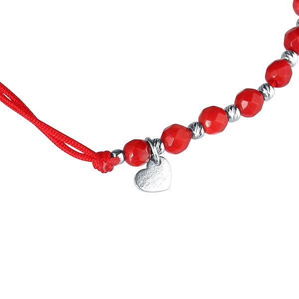 EVOLUTION GROUP 13059.3 Coral (Red) Bracelet AG (AG 925/1000; 1 g).
