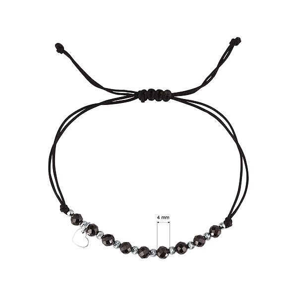 EVOLUTION GROUP 13059.3 Spinel (Black) Bracelet AG (AG 925/1000; 1g).