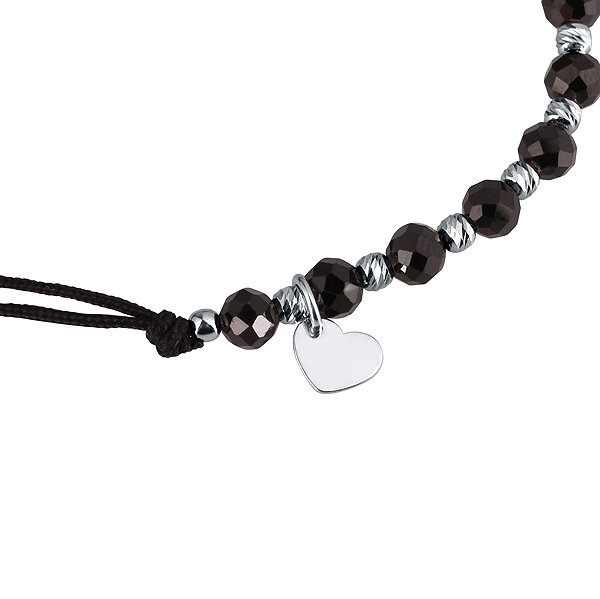 EVOLUTION GROUP 13059.3 Spinel (Black) Bracelet AG (AG 925/1000; 1g).
