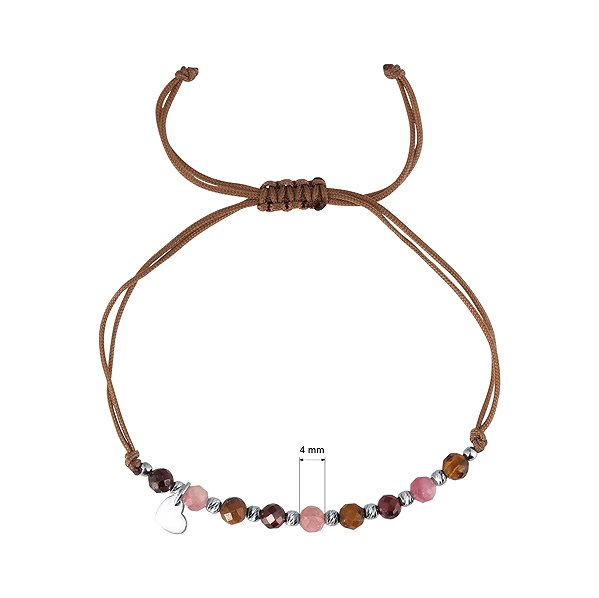 EVOLUTION GROUP 13059.3 stone mix bracelet AG (AG 925/1000; 1g) .