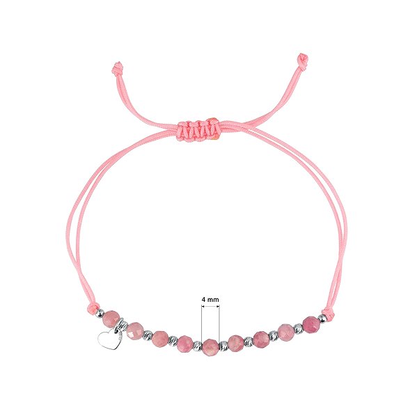 EVOLUTION GROUP 13059.3 Tourmaline (Pink) Bracelet AG (AG 925/1000; 1g) .