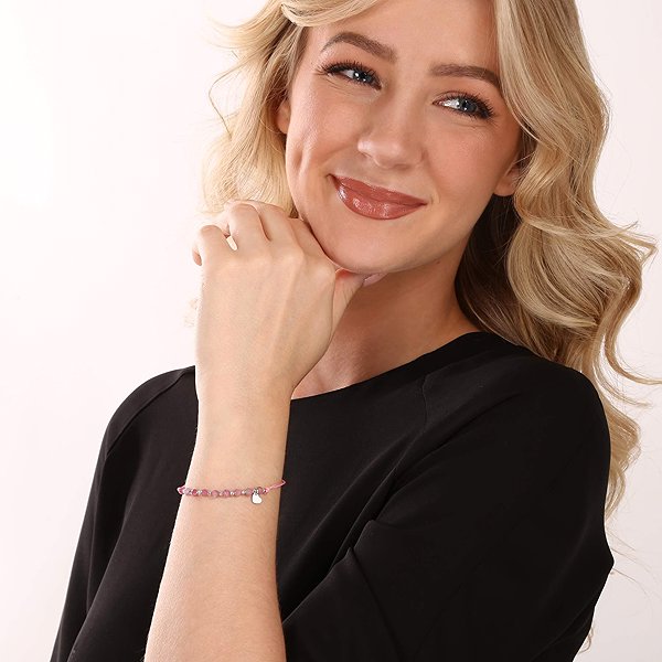 EVOLUTION GROUP 13059.3 Tourmaline (Pink) Bracelet AG (AG 925/1000; 1g) .
