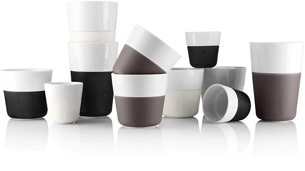 Tasse Eva Solo Thermobecher für Espresso, 80 ml, 2er-Set, schwarz ...