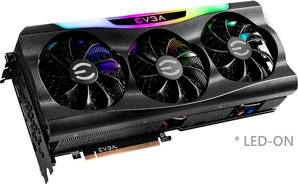 Graphics Card EVGA GeForce RTX 3080 FTW3 LHR Lateral view